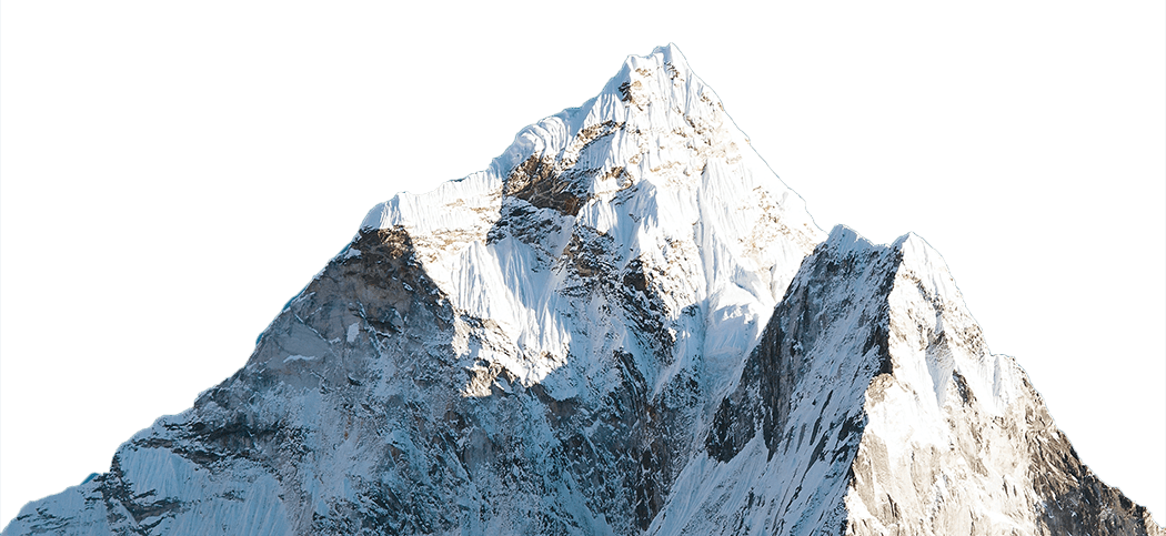 montanha com neve